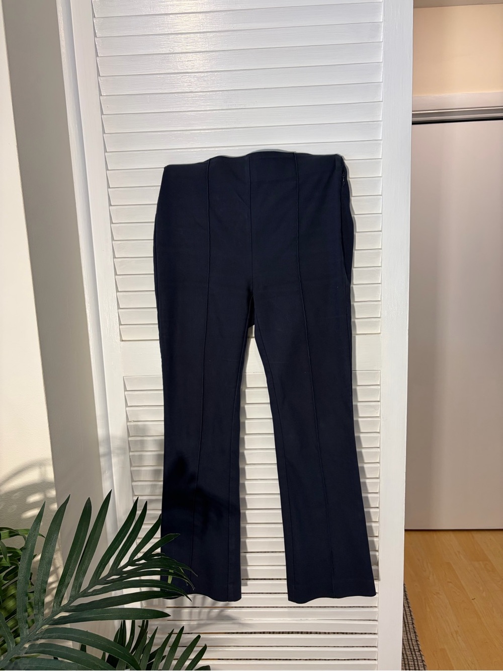 LOFT Blue Boot-Cut Women's Pants with High Waist